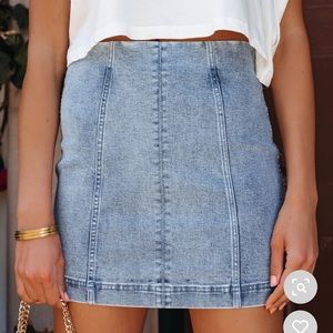 Vici Dolls KIRBY COTTON MINI SKIRT - DENIM  Size XS